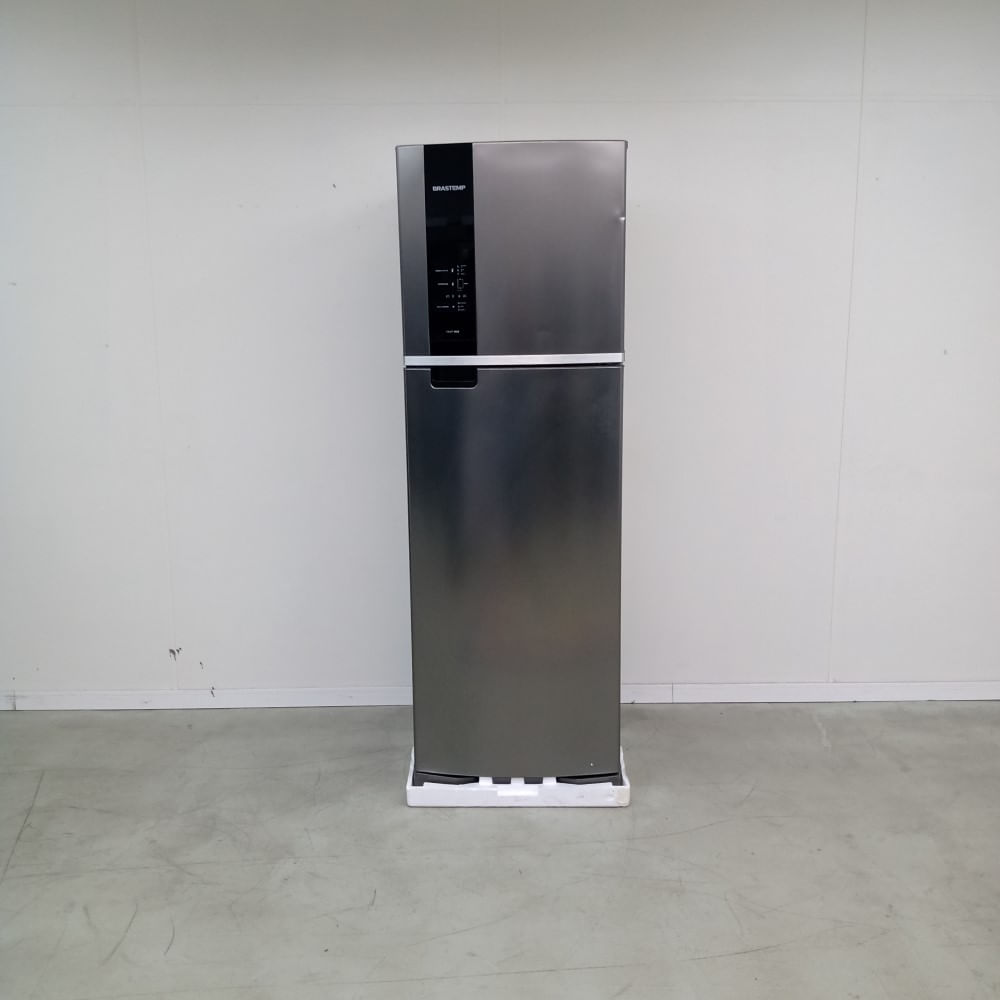 Menor preço em Geladeira Brastemp Frost Free Duplex 400 litros cor Inox com Freeze Control  - BRM54HKANA_WBOM_JJ1536449
