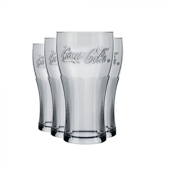 Kit 10 Copos Contour Coca Cola Cristal 470 ml