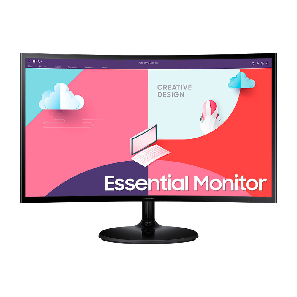 Monitor Curvo Samsung 24" FHD, HDMI, VGA, Freesync, Série S36C