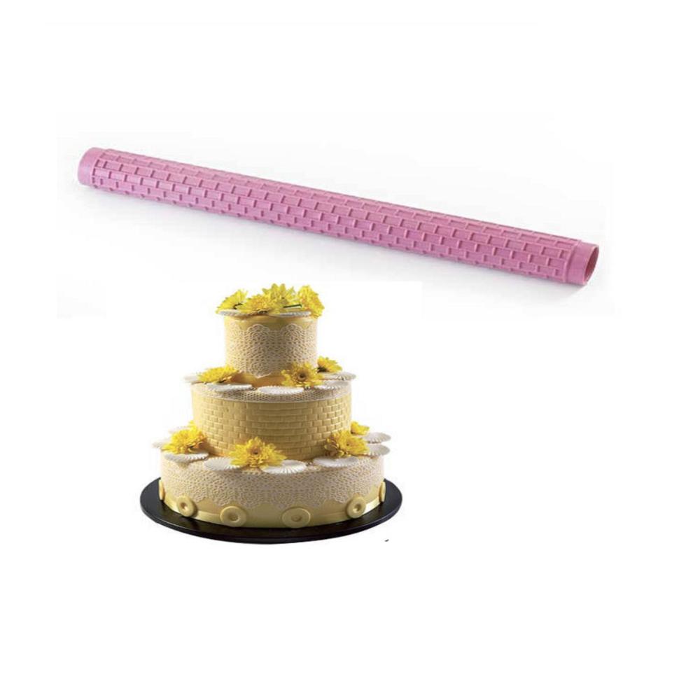 Rolo Decorativo para Massa Tijolos Quadriculado Silikomart