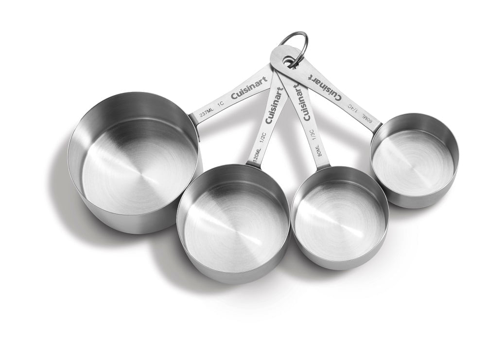 Conjunto com 4 Xícaras Medidoras em Inox Cuisinart