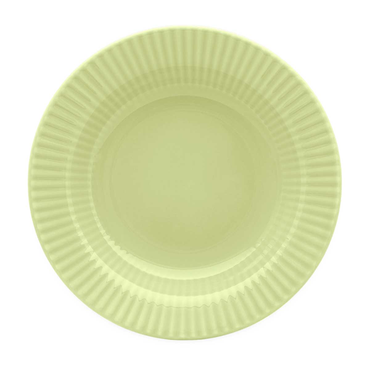 Prato Fundo 21,5 Cm Canelé Verde