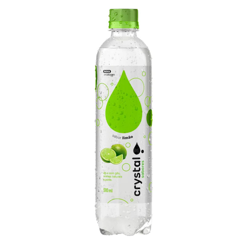 Água com Gás Sabor Limão Crystal 510ml