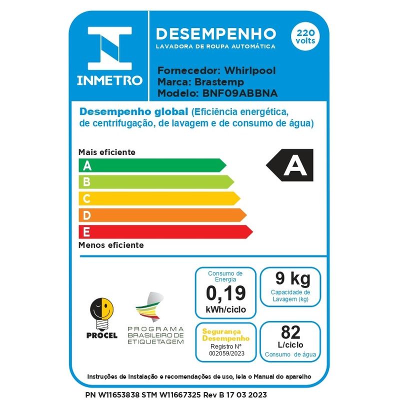 Brastemp_Lavadora_BNF09AB_Selo_Inmetro_220v