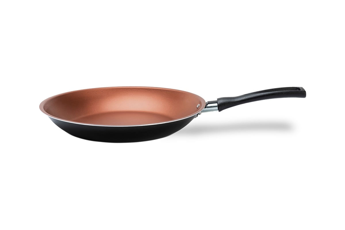 Frigideira 20 cm 880 ml Revestimento Pro-flon Antiaderente Cor Cinza Range Linha Topázio Brinox