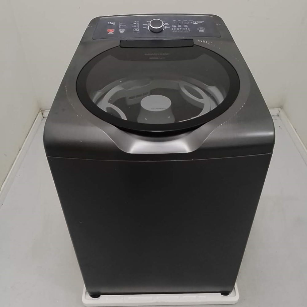 Máquina de Lavar Brastemp 15kg Double Wash Grafite Metálico  - BWD15A9BS2_WOTIMO_CL3352017