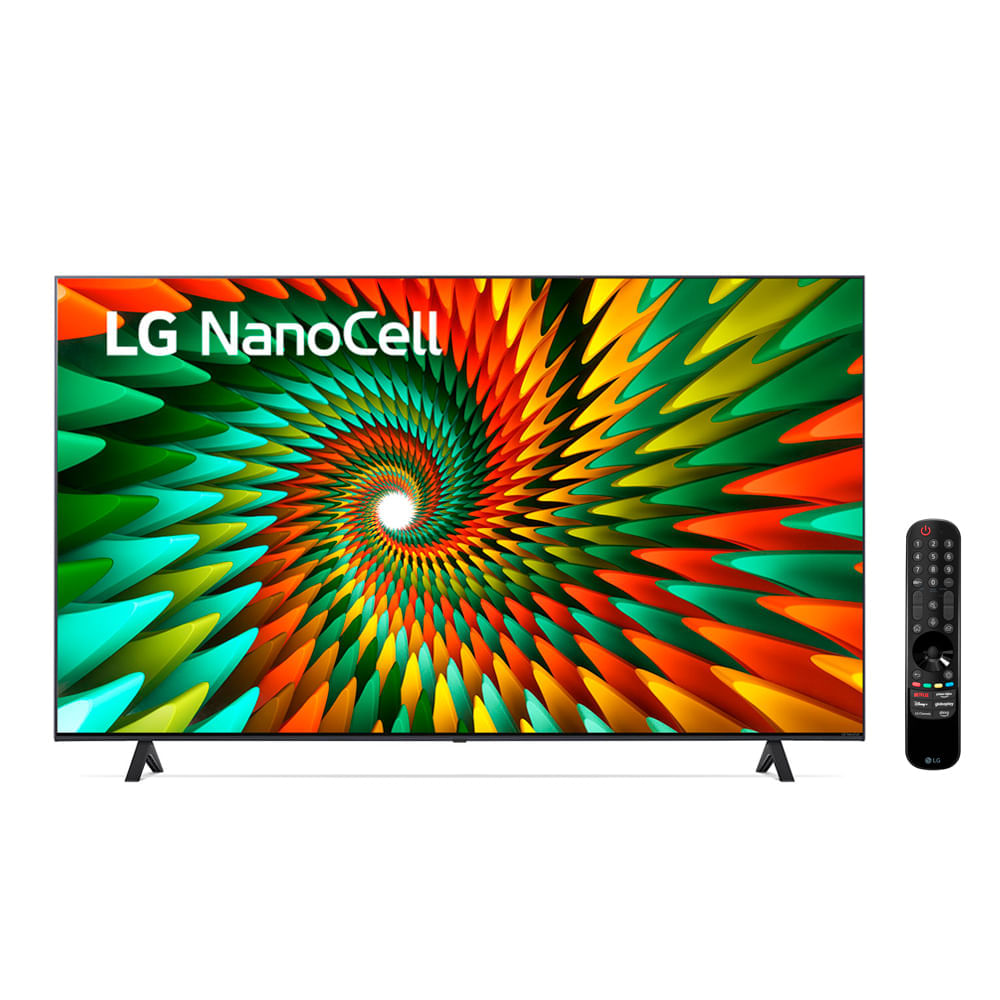 Smart TV LG 4K NanoCell 50" 50NANO77SRA Bluetooth, ThinQ AI, Alexa, Google Assistente, Airplay e Wi-Fi