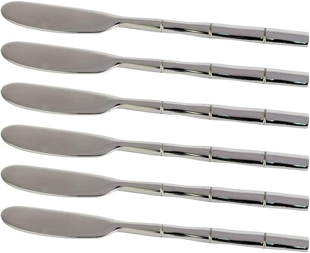 Encontraproduto.com.br - 6 Espátulas de Patê Steel Wood Bambu em Inox L’Hermitage