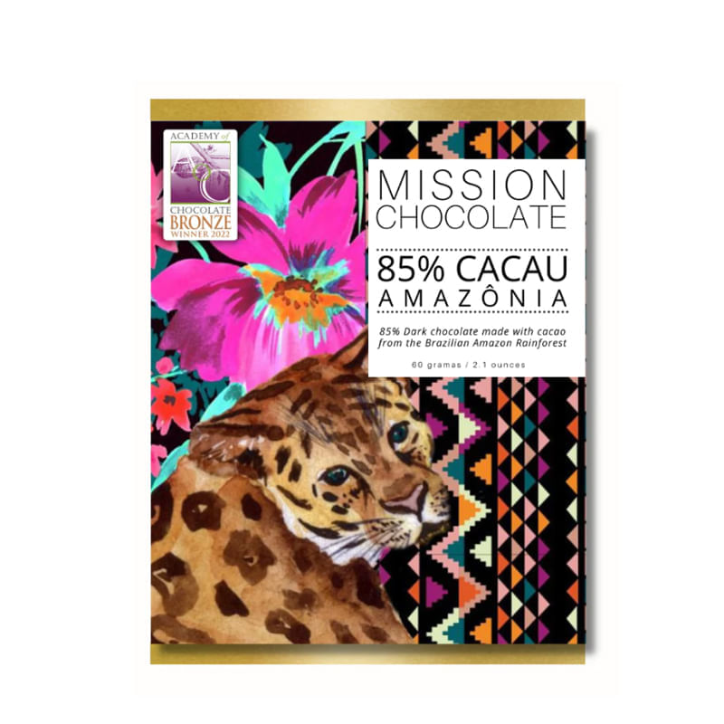 Chocolate 85% Cacau Mission Chocolate 60g