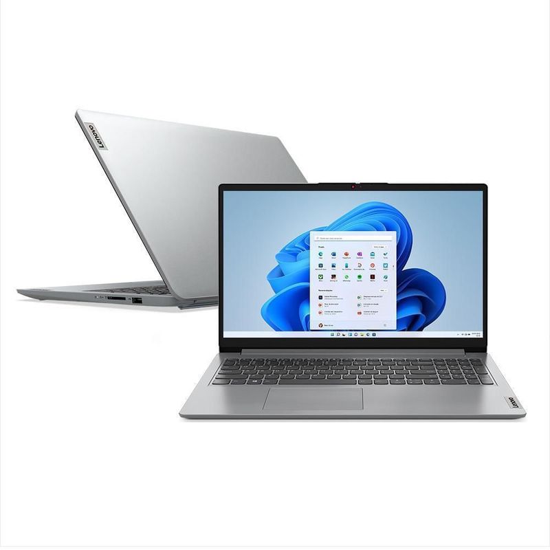 Notebook - Lenovo 82vys00700 I3-1215u 3.30ghz 8gb 256gb Ssd Intel Uhd Graphics Linux Ideapad 1i 15,6" Polegadas