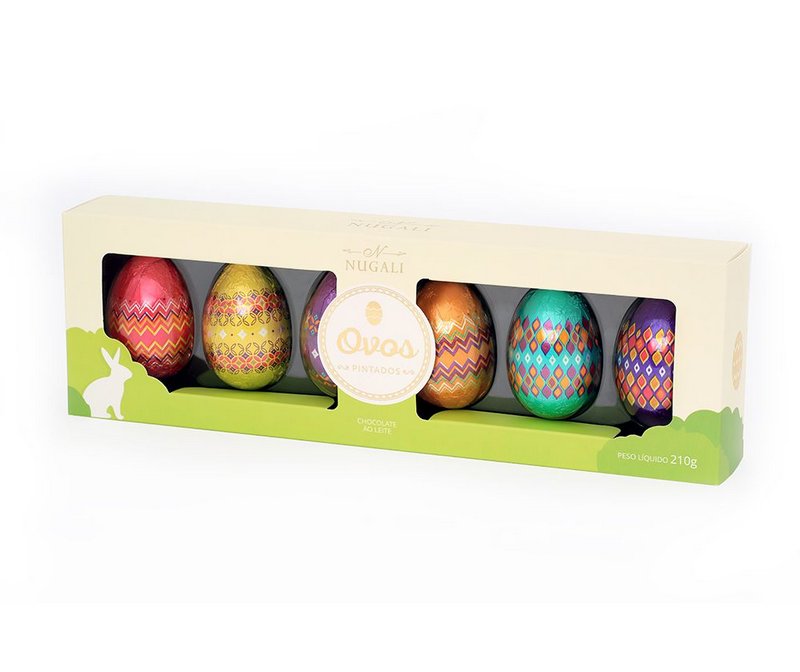 Ovinhos de Páscoa de Chocolate ao Leite Nugali 6 Unidades