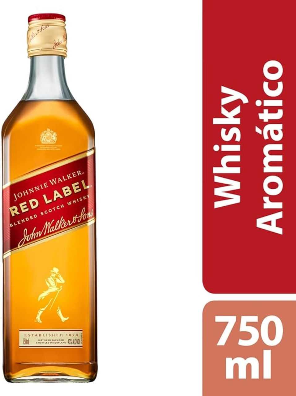 Whisky Johnnie Walker Red Label 750ml