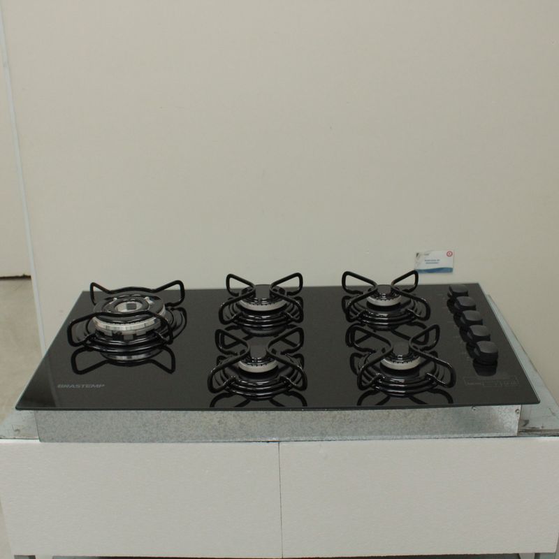 Cooktop 5 bocas Brastemp com quadrichama e timer touch BDT85AEUS1