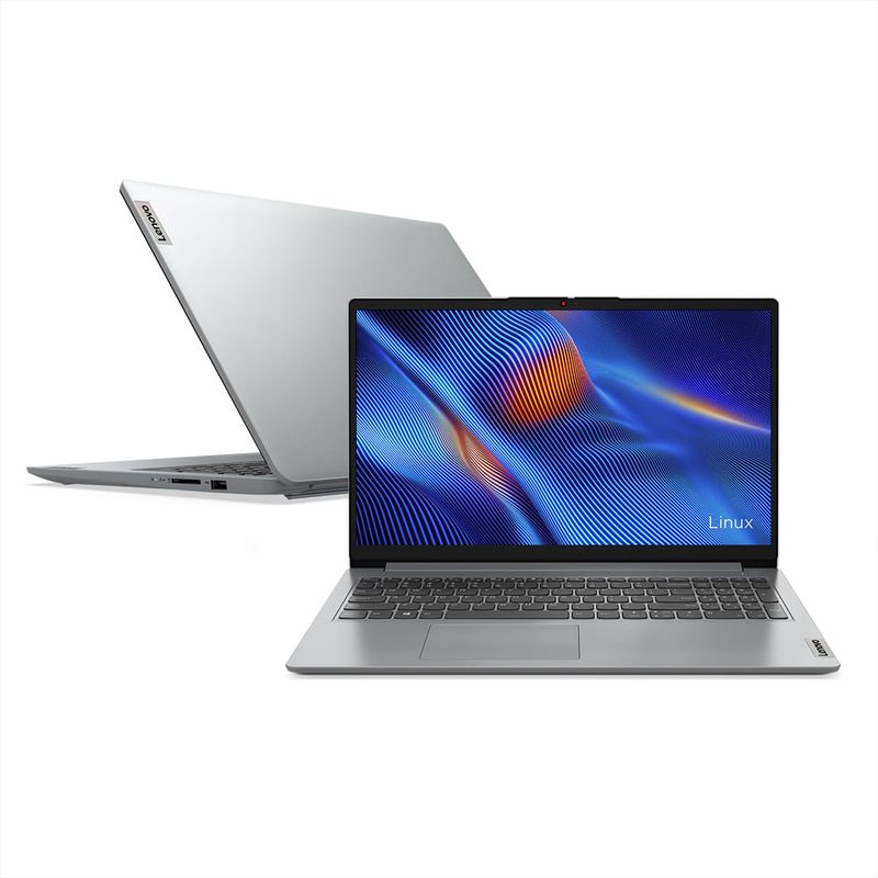 Notebook - Lenovo 82vys01100 I3-1215u 3.30ghz 4gb 128gb Ssd Intel Uhd Graphics Linux Ideapad 1 15,6" Polegadas