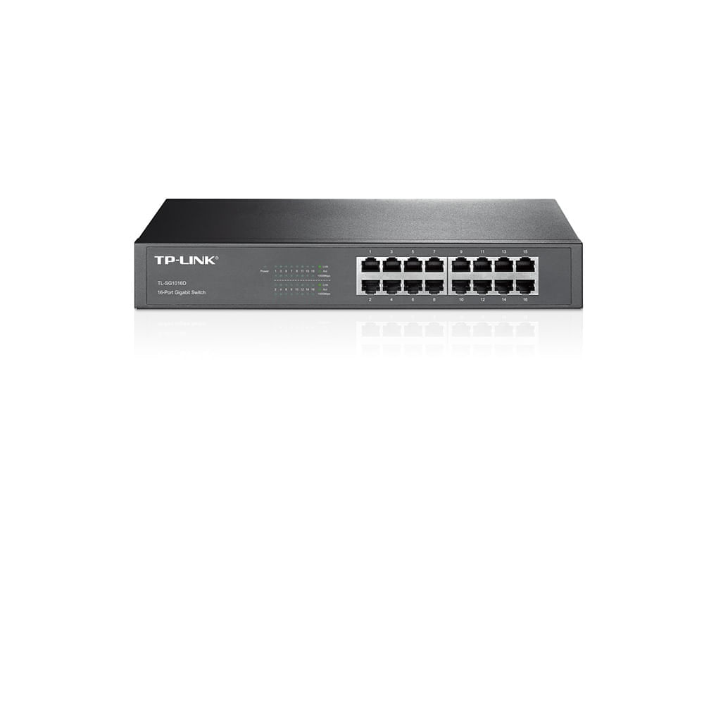 Switch Gigabit TP-Link TL-SG1016D(BR) 16 portas RJ45 1000Mbps