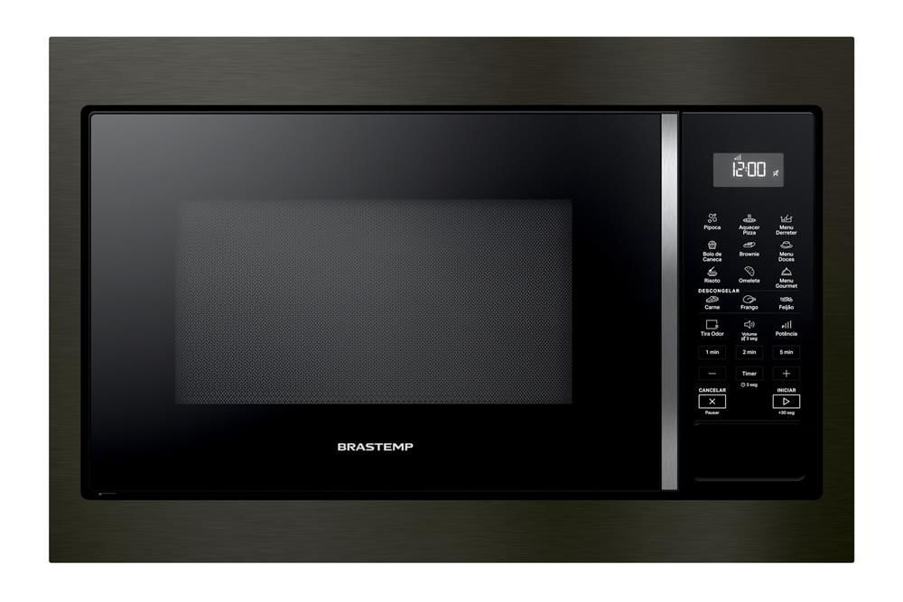 Micro-ondas de Embutir Brastemp Eclipse Collection 32L com 18 Receitas Pre-Programadas e Design Sofisticado - BM146AP