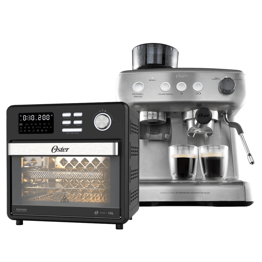 Kit Forno e Fryer 15L e Cafeteira Espresso Perfect Brew Oster