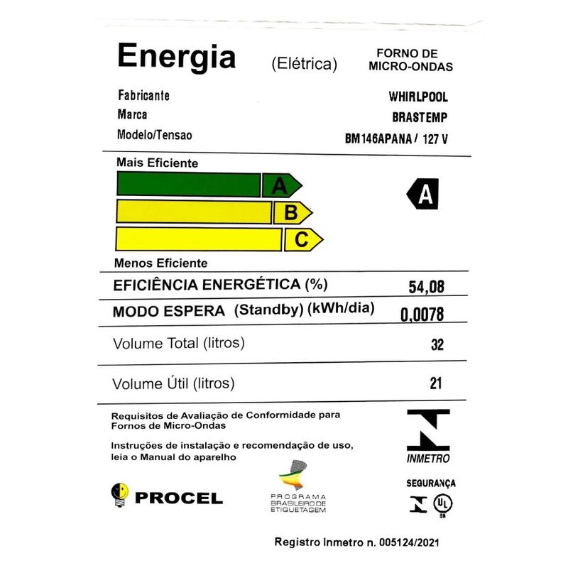 Brastemp_Micro_ondas_BM146AP_Selo_Digital_Inmetro_127v