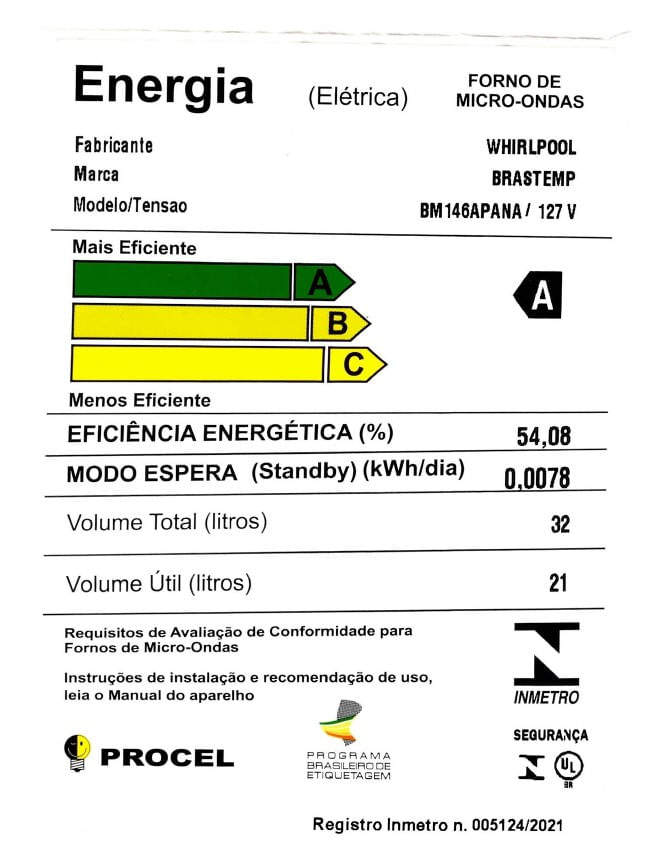 Brastemp_Micro_ondas_BM146AP_Selo_Digital_Inmetro_127v