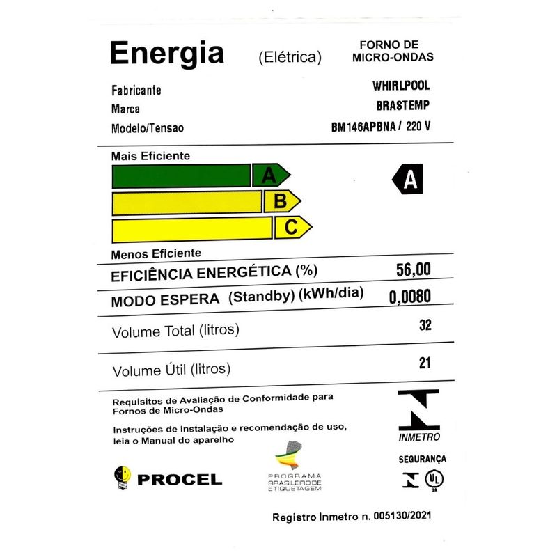Brastemp_Micro_ondas_BM146AP_Selo_Digital_Inmetro_220v