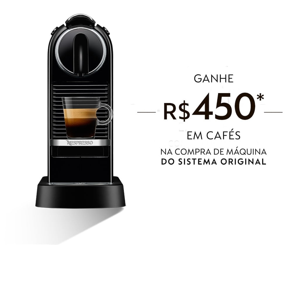 Máquina de Café Citiz 1 Litro Nespresso Preto