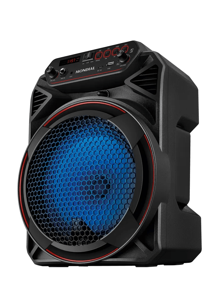 Caixa Amplificada 150W Mondial CM-150 Bluetooth Tws Fm Bateria Woofer 8