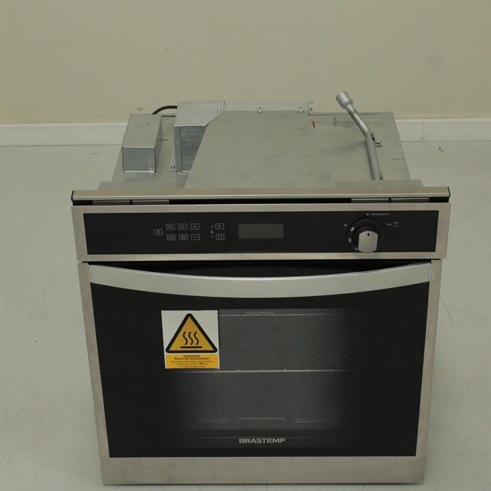 Forno de Embutir a Gás Brastemp 78 Litros Cor Inox com Convecção e Termômetro Meat Control  - BOH84ARRS1_WEXCELE_CH4716801