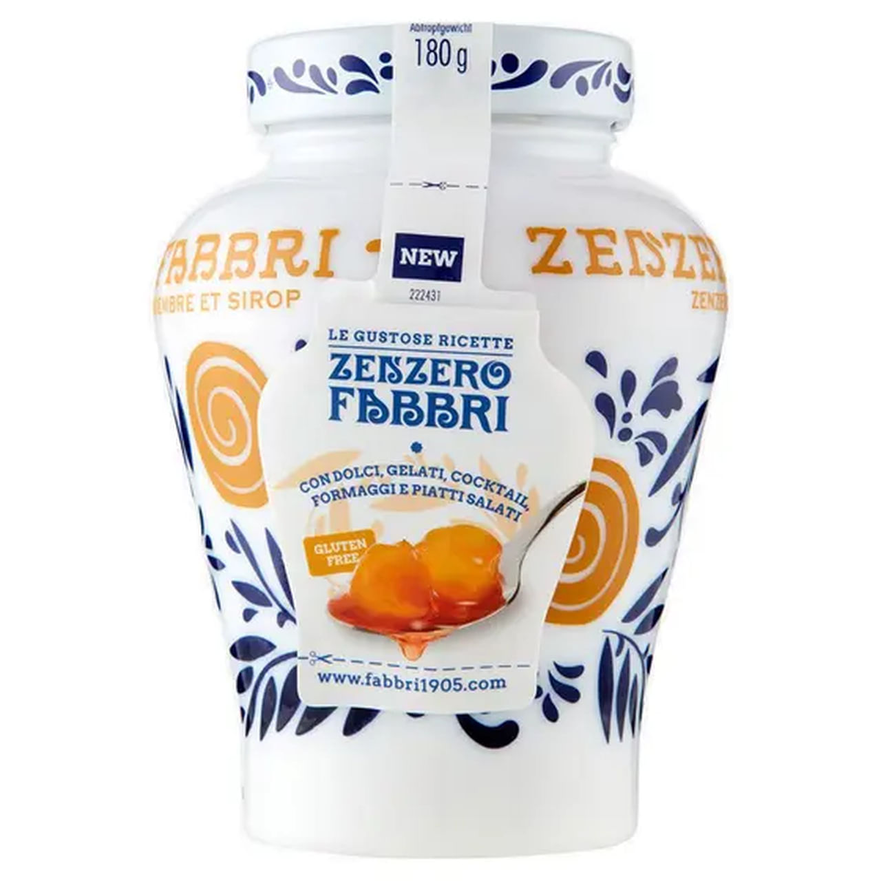 Zenzero Fabbri Pepitas de Gengibre em Calda 600g