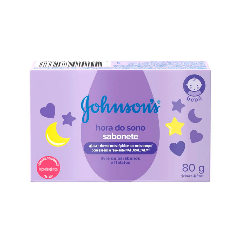 Sabonete em Barra Hora do Sono Johnsons Baby 80g