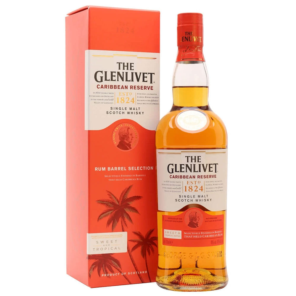 Whisky Caribbean Reserve Single Malt The Glenlivet 750ml