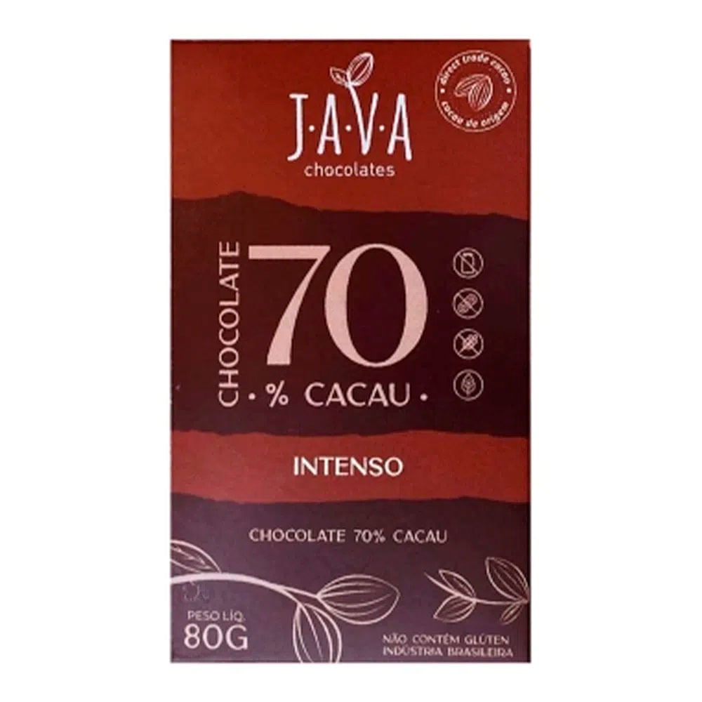 Chocolate Intenso 70% Cacau Java 80g