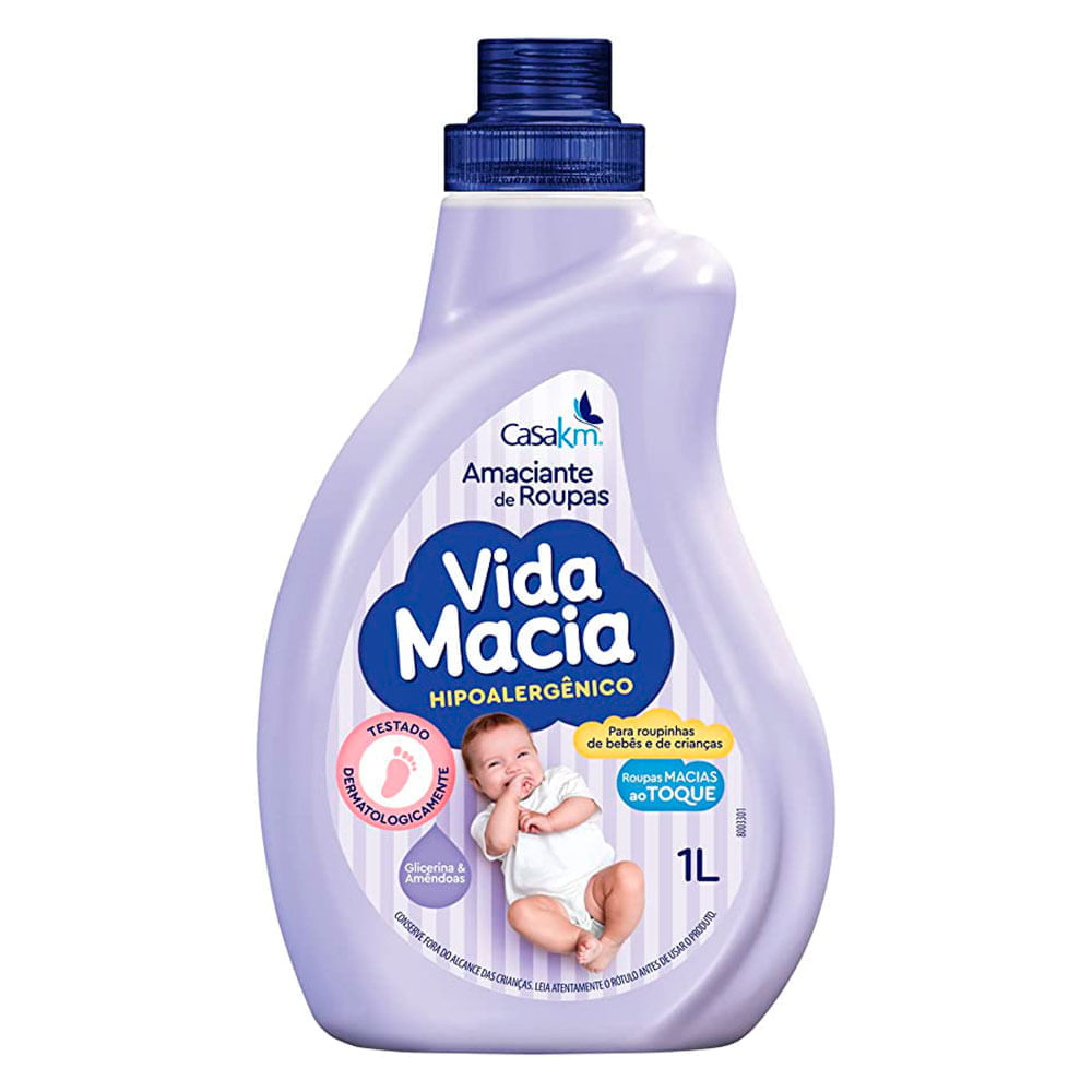 Amaciante Glicerina e Amêndoas Vida Macia 1L