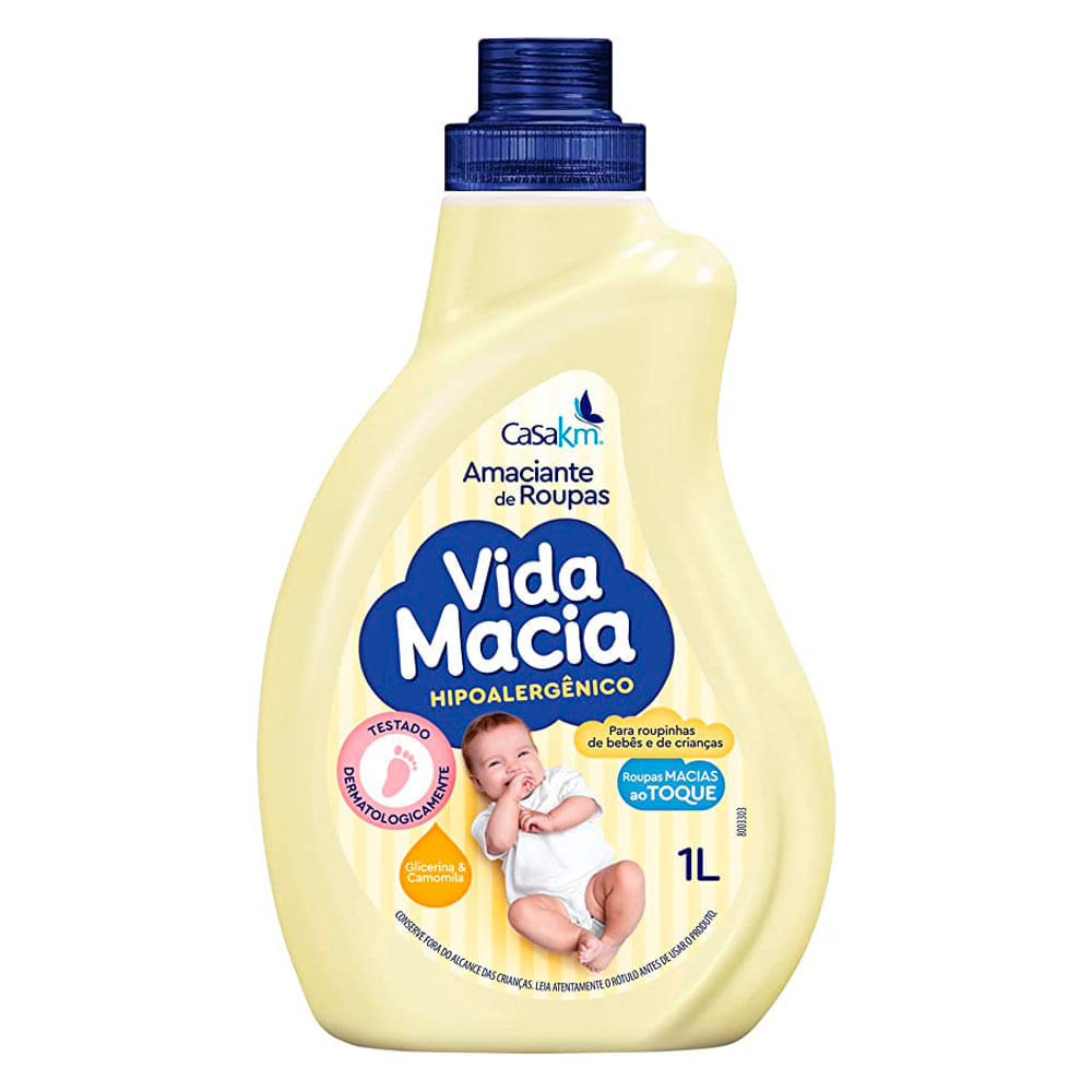 Amaciante Glicerina e Camomila Vida Macia 1L