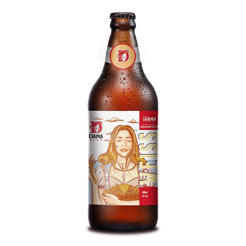 Cerveja Weiss Dama Bier 600ml