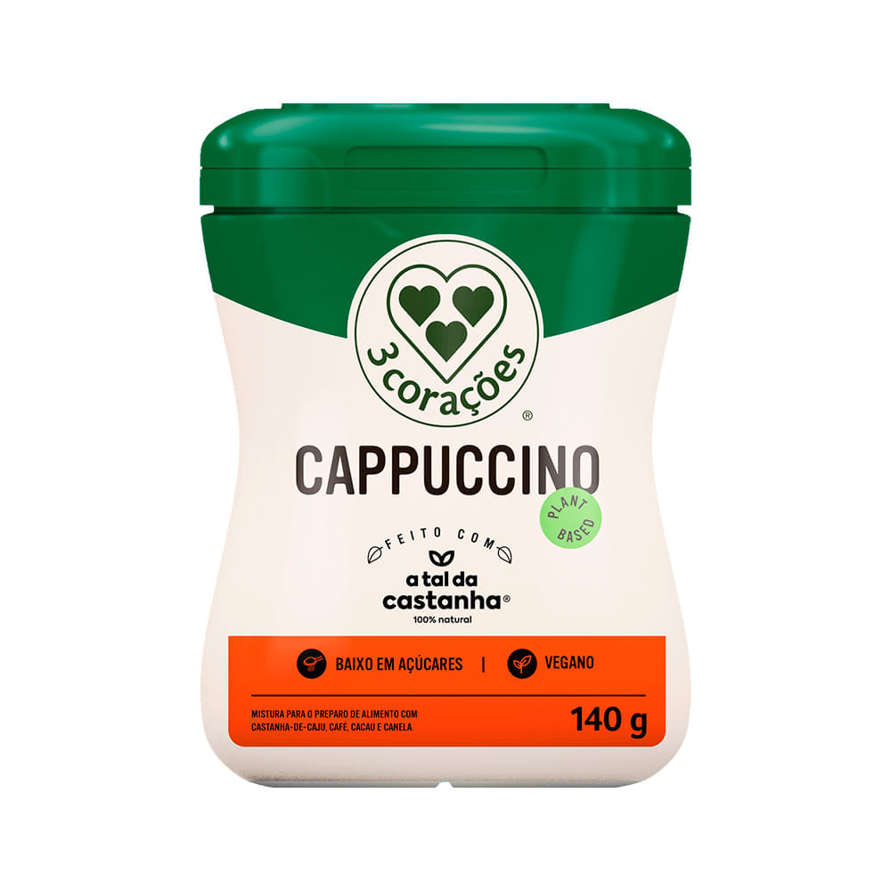 Cappuccino Vegano a Tal da Castanha 3 Corações 140g