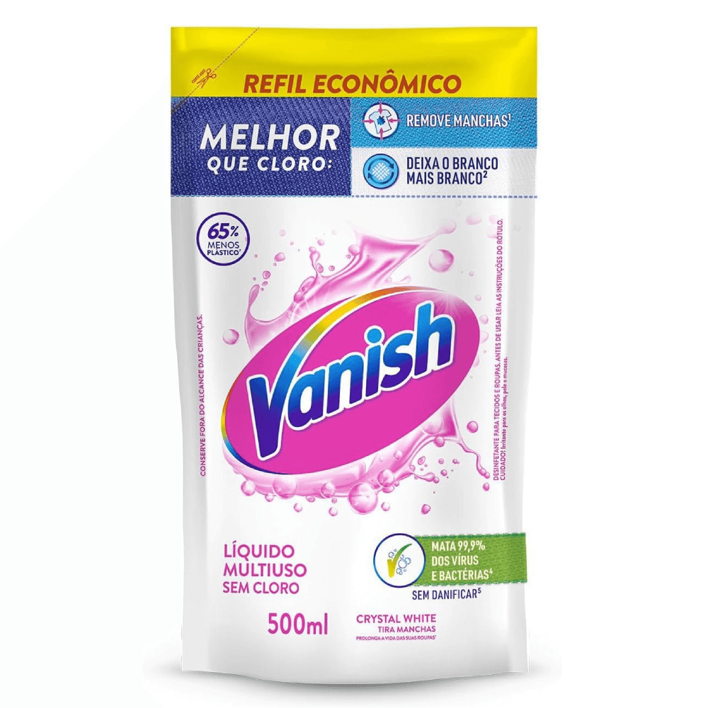 Tira Manchas Crystal White Refil Vanish 500ml