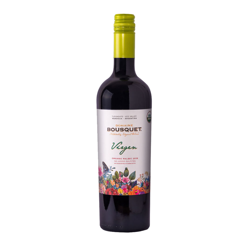 Vinho Tinto Virgem Malbec Orgânico Domaine Bousquet 750ml