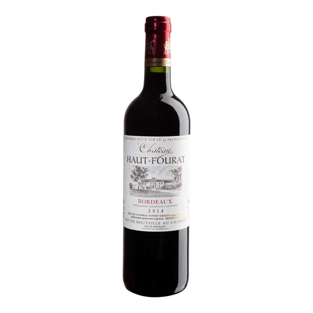 Vinho Tinto Francês Chateau Haut Fourat Bordeaux 750ml