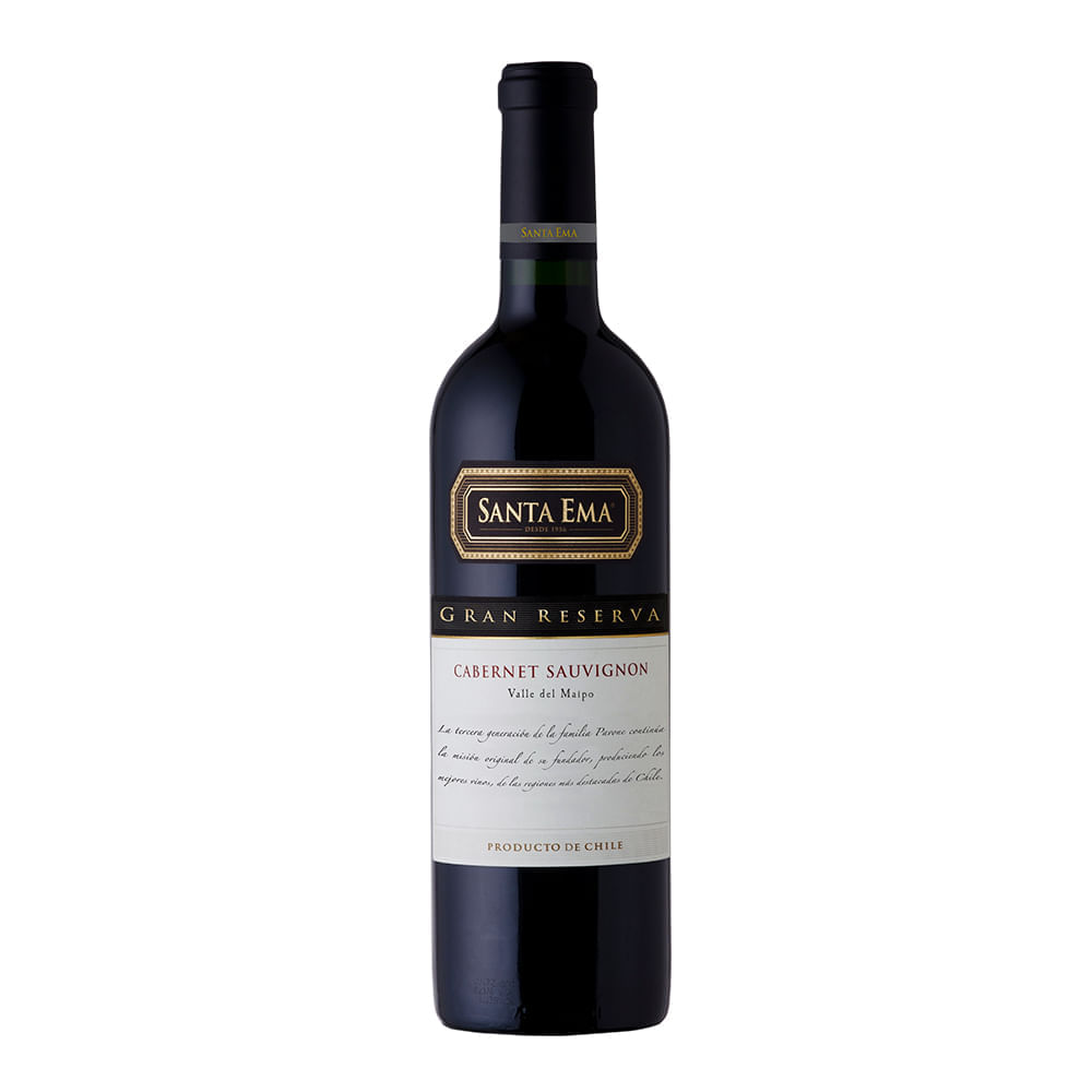 Vinho Tinto Gran Reserva Cabernet Sauvignon Santa Ema 750ml