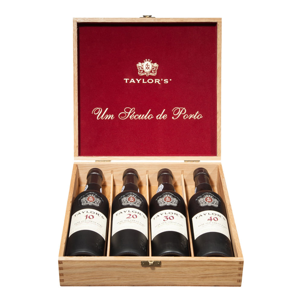 Conjunto de 4 Garrafas Vinho Taylors Century of Ports 4 x 37.5cl