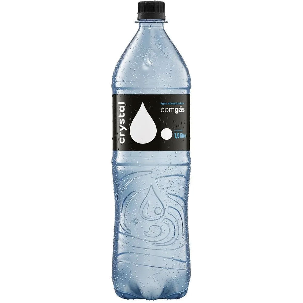 Água Mineral com Gás Crystal 1,5L