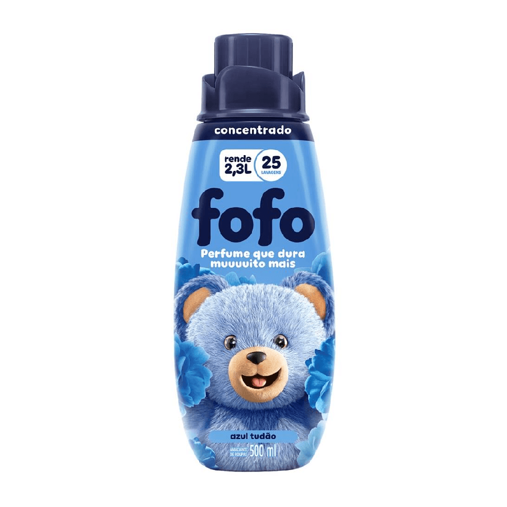 Amaciante Concentrado Azul Tudão Fofo 500ml