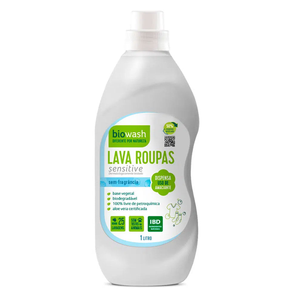 Lava Roupas Sensitive Sem Fragrância 1L