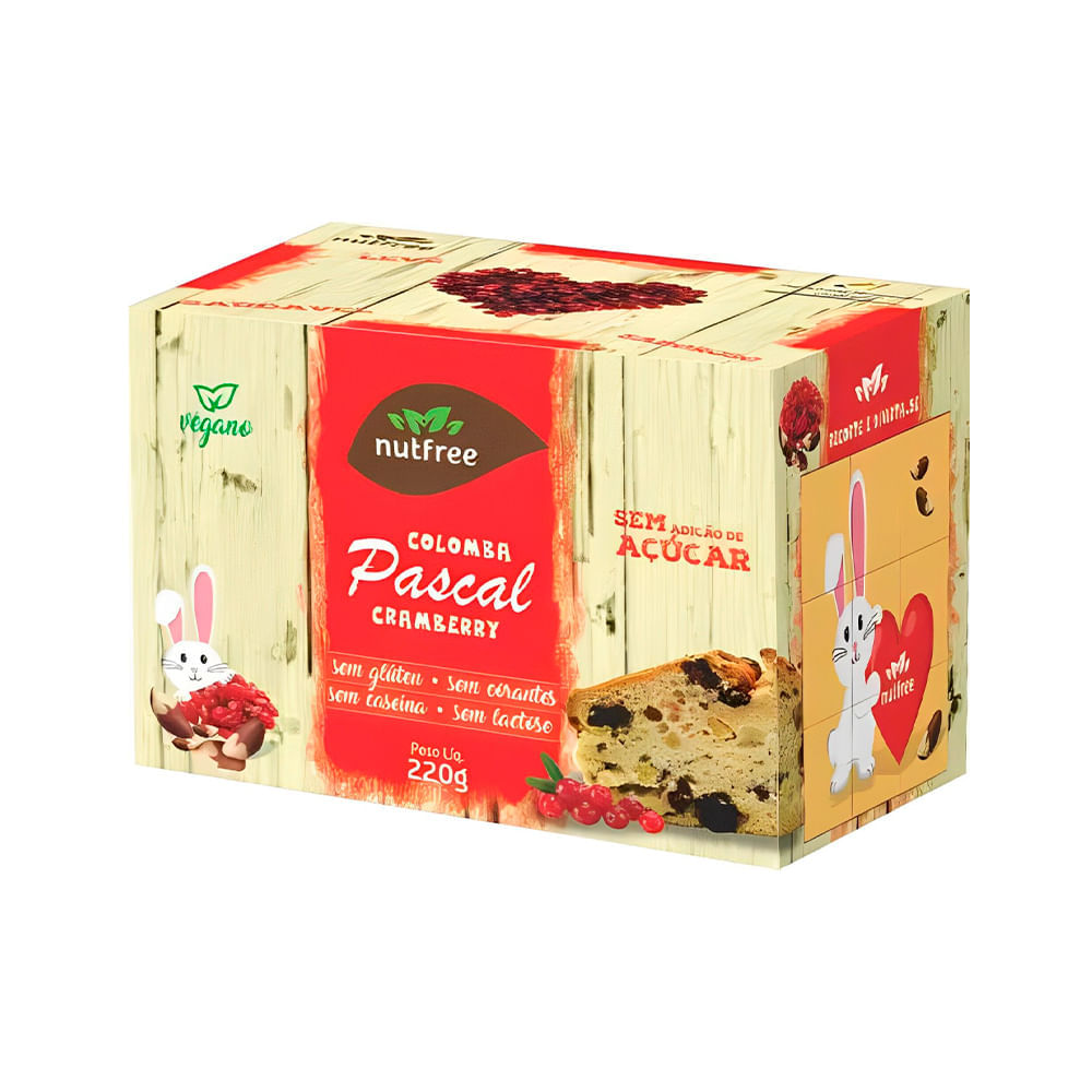 Colomba Pascal Cranberry Nutfree 220g