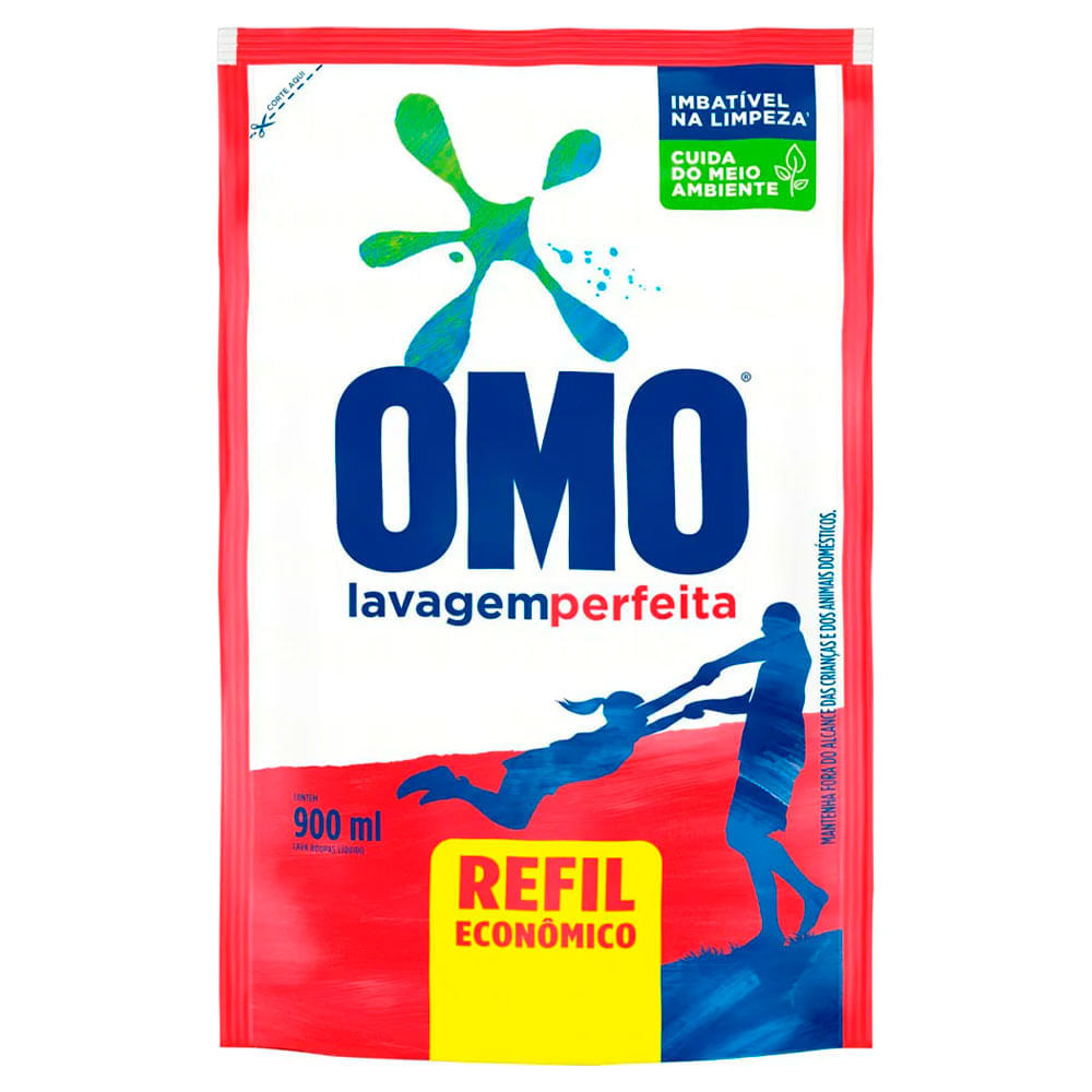 Lava Roupa Lavagem Perfeita Refil Omo 900ml