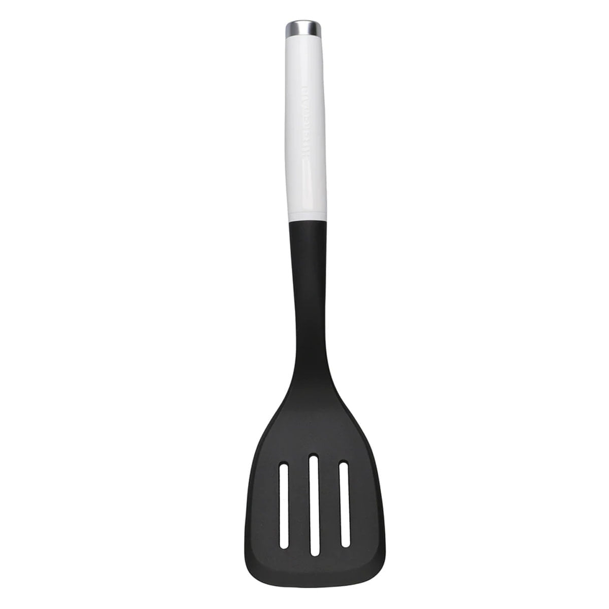 Espátula Perfurada de Nylon Cozinha 35cm KitchenAid Cor:Branco