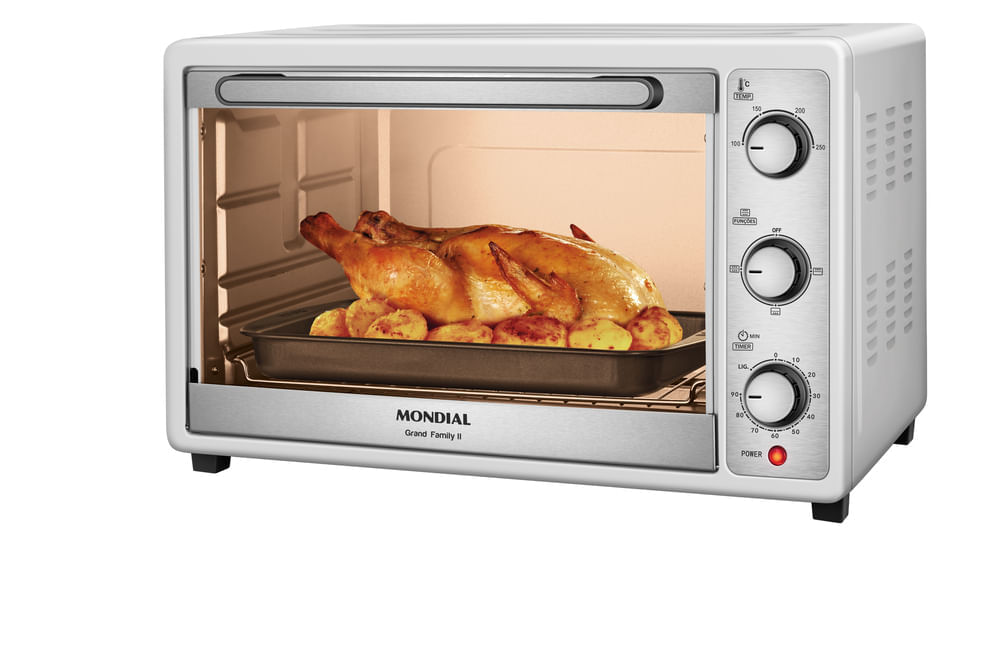 Forno Elétrico 52L Grand Family II Mondial Branco/Inox - FR-52-W