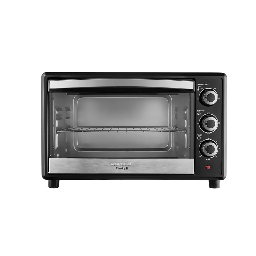 Forno Elétrico 42L Family II Mondial Preto/Inox  FR-42