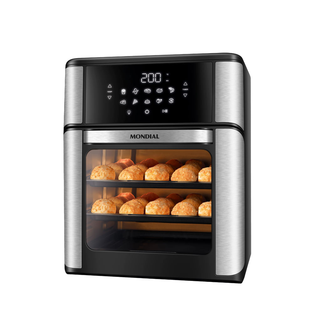 Fritadeira Elétrica Forno Oven 12L Mondial AFON-12L-BI