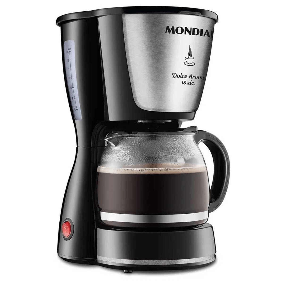 Cafeteira 720ml Mondial C3018X 550W 18 Xic Preto 220v